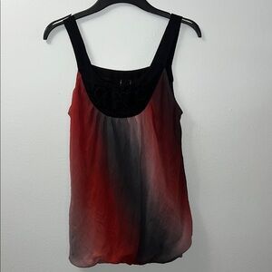 Wrapper Red and Gray Camisole Sleeveless Top
